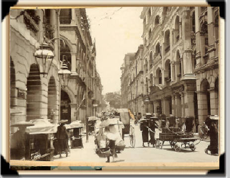A street scene in central Victoria Hong Kong Island 1890