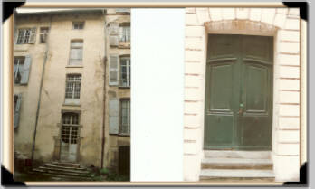 Front and rear entrances of No 19 Rue Voltaire