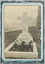 Sydney;'s grave outside the Stonyhurst College Chapel.
